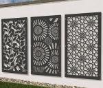 Indoor laser cut privacy screens room dividers Laser cut metal panels Decorative