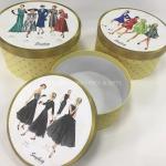 Rigid Paper Branded Gift Boxes With Lids , Custom size Round Cylinder Gift Box