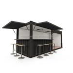 20FT Mini Pop-up Shop Container for Fast-Food Restaurant Convenience Store Kiosk