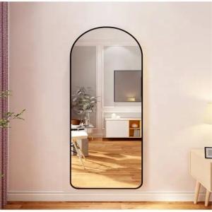 Wholesale Modern Stylish Aluminum Framed Full Length Body Mirror with Stand and Clear Glass from china suppliers