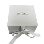 Square Custom Logo Luxury Foldable White Cardboard Gift Packaging Paper Box With