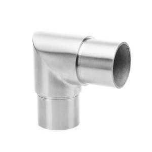 Wholesale High Durability Stainless Steel Railing Components / Straight Pipe Corner Connector from china suppliers