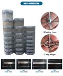 Newest Hot Sale Galvanized Grassland Wire Mesh Fiexed Knot Fence Cattle Sheep