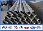 36.9m / s Ant i -wind Capacity galvanized metal pipe , steel transmission pole
