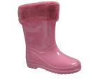 PVC Plush Fur Lined Rain Boots TIANO
