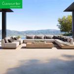 Customized Color Teak Wood Garden Sofa Set for Outdoor Combination in Patio