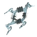 Overhead XS-TCPC02 Suspension Nylon Steel Material Anchor Clamp for FTTH Fiber