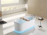 White Acrylic Free Standing Bathtub Bath SP1028 Comfortable To Sit And Lie