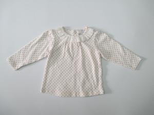 Wholesale All Over Print long sleeve baby girl shirt Embroidery Fabric Ruffle Neck from china suppliers