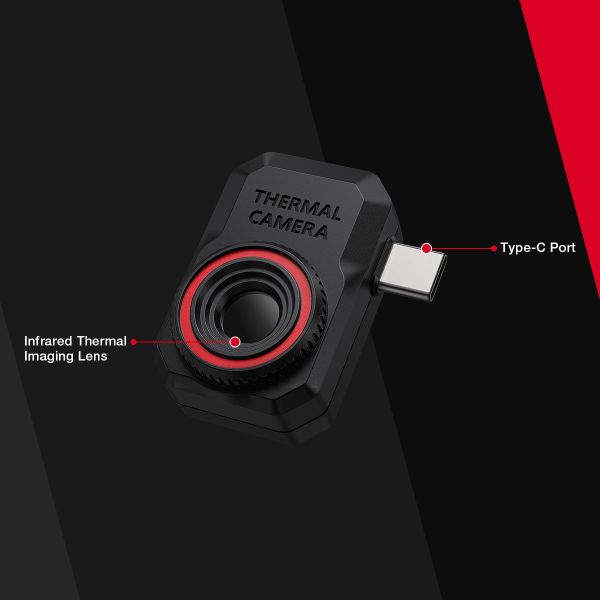 Habotest HT820 portable high-precision rapid-response plug-and-play thermal image camera with a resolution of 256*192, which is superior to that of