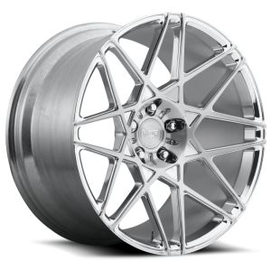 Concave Bright Silver Monoblock Forged Wheels