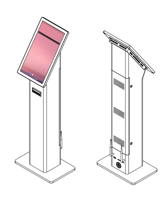 Android Self-Service Ordering Touchscreen Kiosk for Retail and Dining