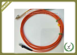 Wholesale 2M Multimode Fiber Optic Patch Cord Dual Core 50 / 125 With Orange Color from china suppliers