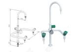 Gloss Epoxy Resin Coating Water Filter Faucet Detachable Brass Serrated Nozzle