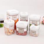 Customized 2.3L Square Kitchen Plastic Airtight Jar for Food Storage Containers