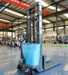 Labor Saving Semi Electric Lift Stacker , Walk Behind Pallet Truck 1.5 Ton