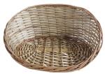 Wicker pet basket willow dog house wicker cat bed M size with mat