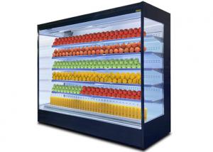 China Supermarket Air Curtain Multi Deck Open Front Standing Display Cooler on sale