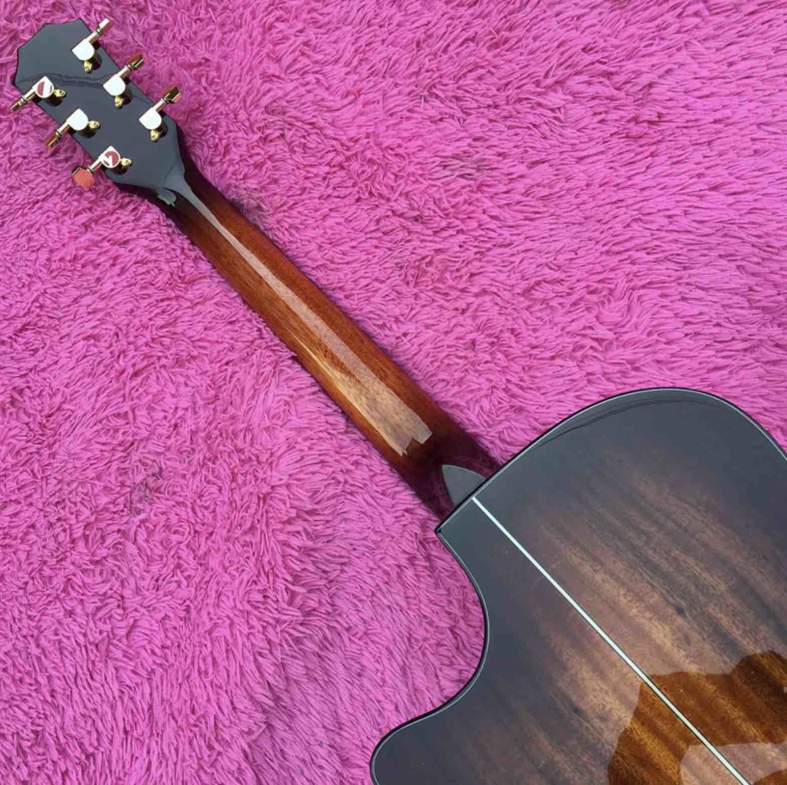 Solid Koa Wood Cutaway Rosewood Fingerboard GK24ce Acoustic Electric Guitar