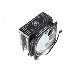 China 4pcs Pipe Black And White CPU Cooler , 12VDC ISO9001 CPU Liquid Cooling Radiator on sale
