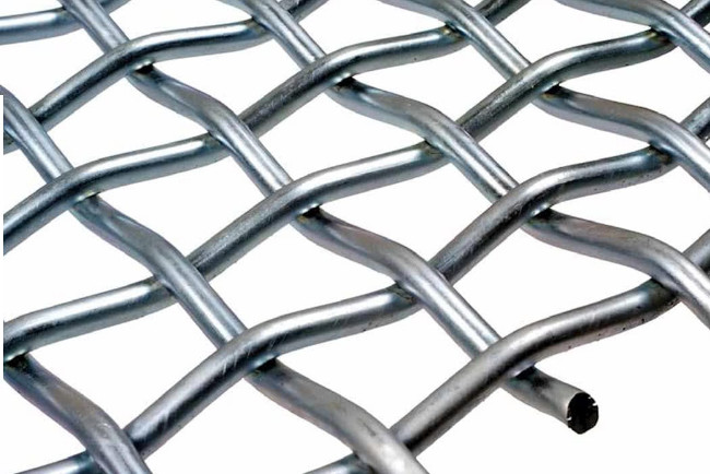High Precision Spring Steel Woven Wire Mesh Screen For Mining Industries