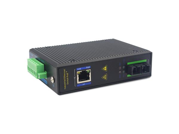 10/100M 1fiber+1RJ45 Single fiber SC 20km DIN rail unmanaged industrial media