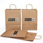 5KG Carry Recycled Kraft Paper Bag With Twisted Handle