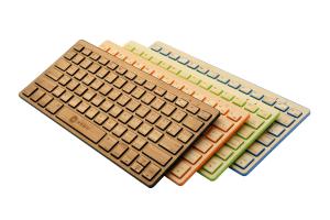 Wholesale 2016 hot sale china manufacture super thin bamboo keyboard bluetooth wireless keyboard from china suppliers