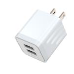 ABS Cell Phone Charger Adapter / Dual USB Fast Charging Wall Adapter For Samsung