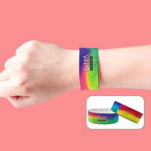 Wholesale Custom Your Vent Wristband Waterproof And Durable Tyvek Wristbands For Events Entry Access Ticket from china suppliers