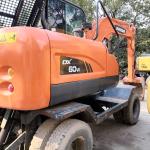 5 ton Korea imported 90% new Doosan DX 60W Used Wheel excavator with high