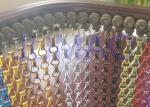 Aluminium Metal Chain Link Curtains With Bended Track And Different Colors