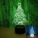 Christmas day tree child gift 3D night light colorful LED visual atmosphere
