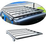 Black 4X4 Gladiator JT Aluminum Alloy Luggage Carrier Roof Rail Basket Car Roof