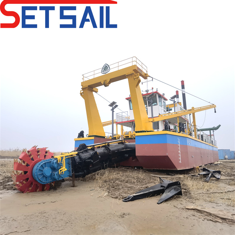 Diesel Engine Bucket Wheel Sand Mining Dredger