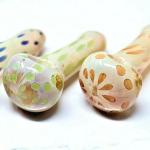 3" Glass Hand Pipes Hand Blown Tobacco Smoking Short And Cute
