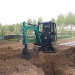 Saving Energy Compact Digger 4.4km/H Home Mini Excavator Machine
