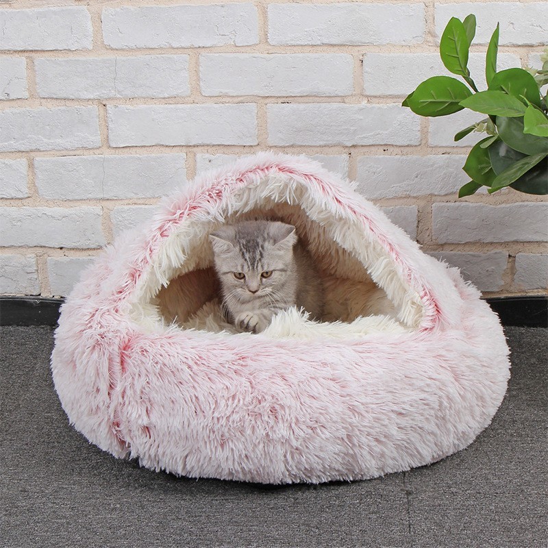 cat bed attached to human bed