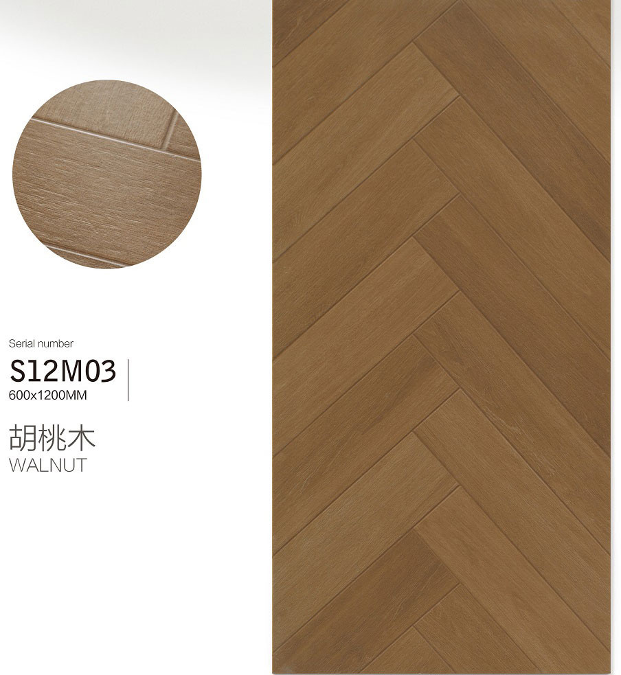 Durable Pool Tiles 1200x600mm And Inside Wall Wooden Porcelain Tile For Balcony