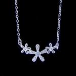 Circular Shape Silver Pearl Necklace Real 925 Silver Customized Natural Pearl