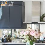 Standard Itaily Kitchen Cabinet Customized Melamine Laminated Wood Grain And