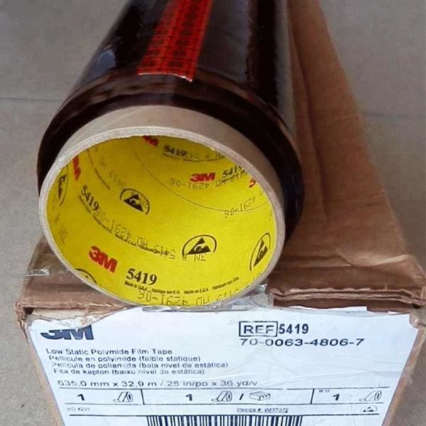 3M Low Static Polyimide Film Tape 5419 36 Yards For PCB Boards