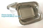 Aluminium Foil Food Containers Rectangle Aluminum Tray Black and Gold Foil