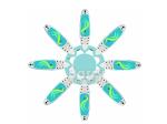 8pcs Stand Up Paddle Board Inflatable SUP Yoga Dock Platform