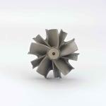 MS-TECH GT30R Turbine Wheel Shaft 452584-6 713036-0002 Ind 60mm Exd 55mm Blades5