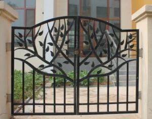 Wholesale Sliding Wrought Iron Doors Cast Iron Garden Gate Hot Dip Galvanized Processing from china suppliers