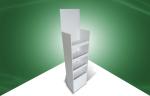 White Free Standing Display Unit , Cardboard Floor Pallet Display Racks