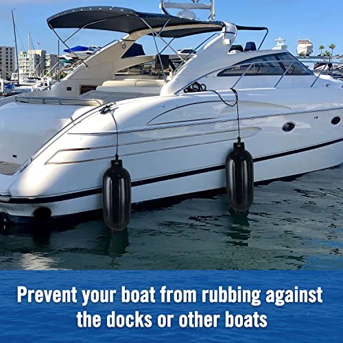 Boat Fender 4 Pack Boat Bumpers Fenders with 4 Ropes