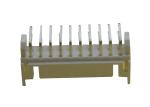 Beige 20 Pin Wire To Board Header 2.0mm Pitch Right Angle DIP Type Brass
