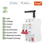 Glomarket Wifi Circuit Breaker Smart Switch Tuya Smart 1p 2p 3p 4p Smart Home
